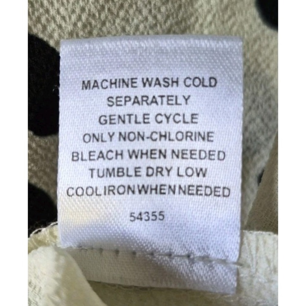 41 Hawthorn Sleeveless Top Cream/Black Polka Dot V-neck Size M Business Layer - Picture 5 of 5